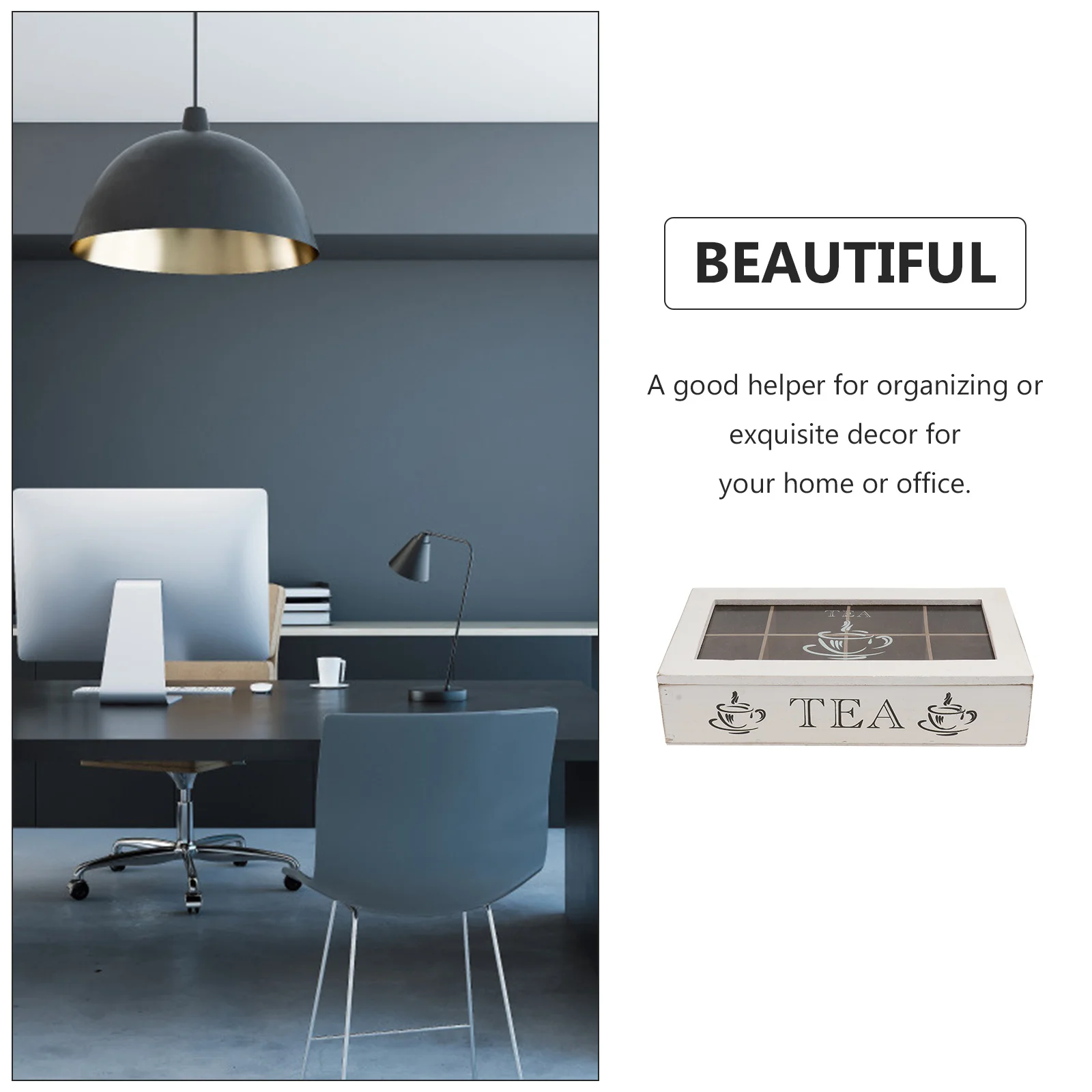 Solid Wood Storage Box Retro Decorative Design Desktop Storage Container Multi-Function Jewelry Holder Home Supply