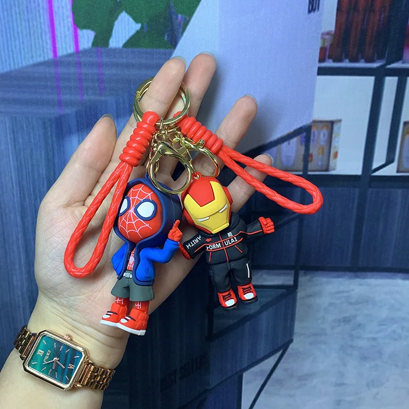 Comics Movies Keychains Cartoon Backpacks Spider Man Pendants Car Keychain Accessories Decorative Pendants For Various Occasions