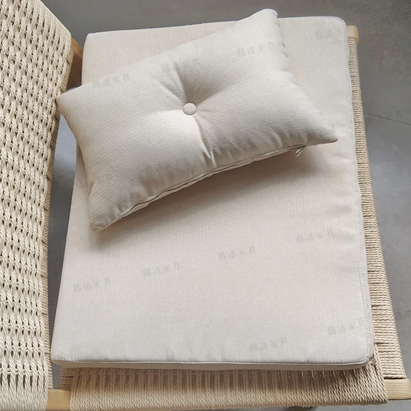 Customized special cushion for rope braided reading chair