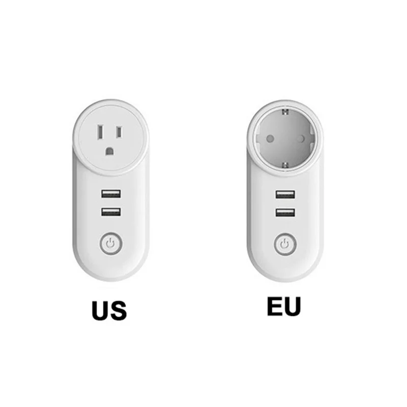 ABMF-매터 와이파이 스마트 전원 플러그 USB 소켓, 홈킷, 알렉사, 구글 홈, 스마트씽스 호환, 미국 플러그, 내구성 강함, 간편하게 연결