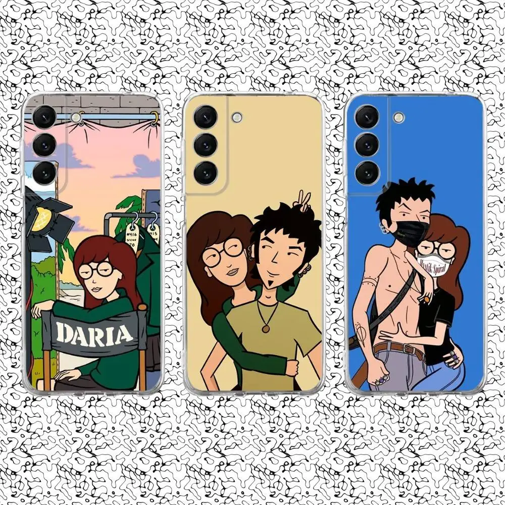 

D-Daria Phone Case For Samsung S24,30,21,22,23,20 FE,lite,PIus,Ultra,5G,Note,9,10 Transparent Cover