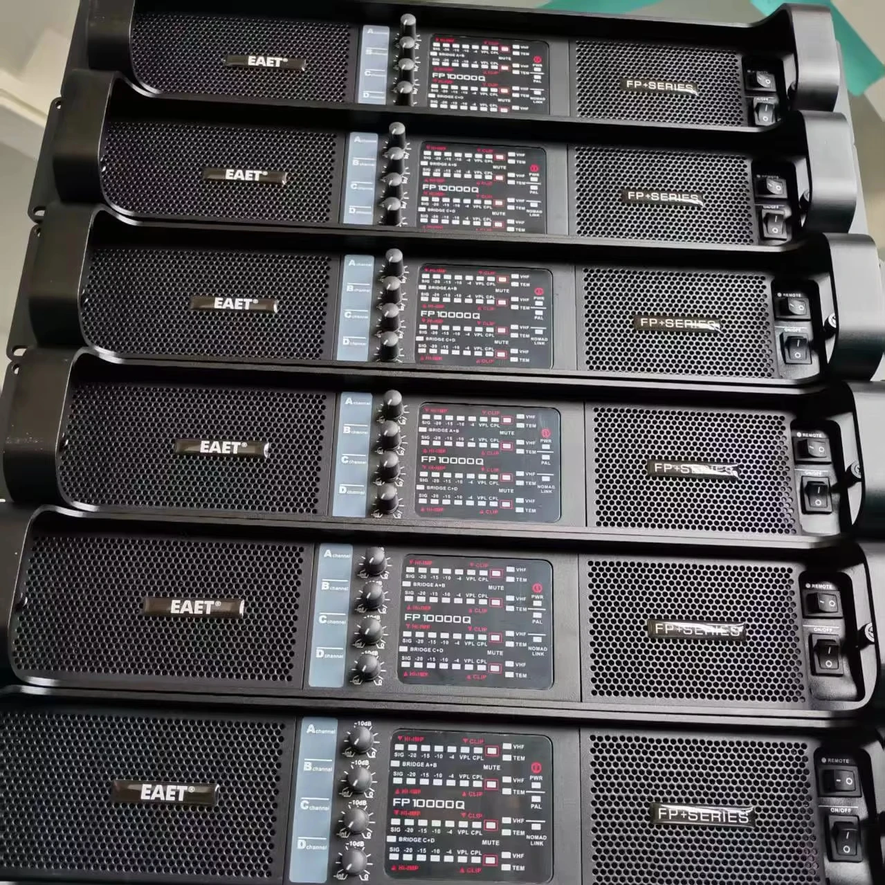 FP-10000Q 4-Channel 5400W Class-TD Metal Passive Power Amplifier for 4 Ohm AC Audio Systems
