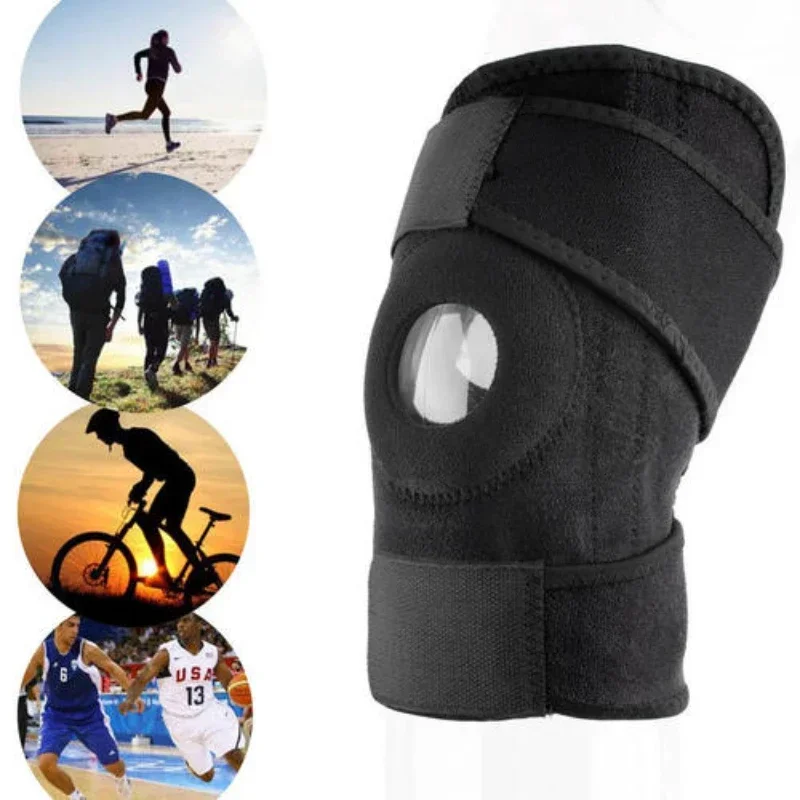 1pcs Knee Pads Knee Support Brace Guard Patella Pain Protector Sports Adjustable Leg Pain Support Basketball For Men Kneepad New