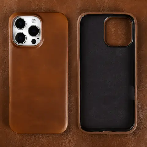 Retro Für Iphone 16 Pro Max 15pro 14 13 11 Fall Luxus Echtes Leder Fällen für iphone 15 Vintage Zurück abdeckung Telefon Fällen Fundas