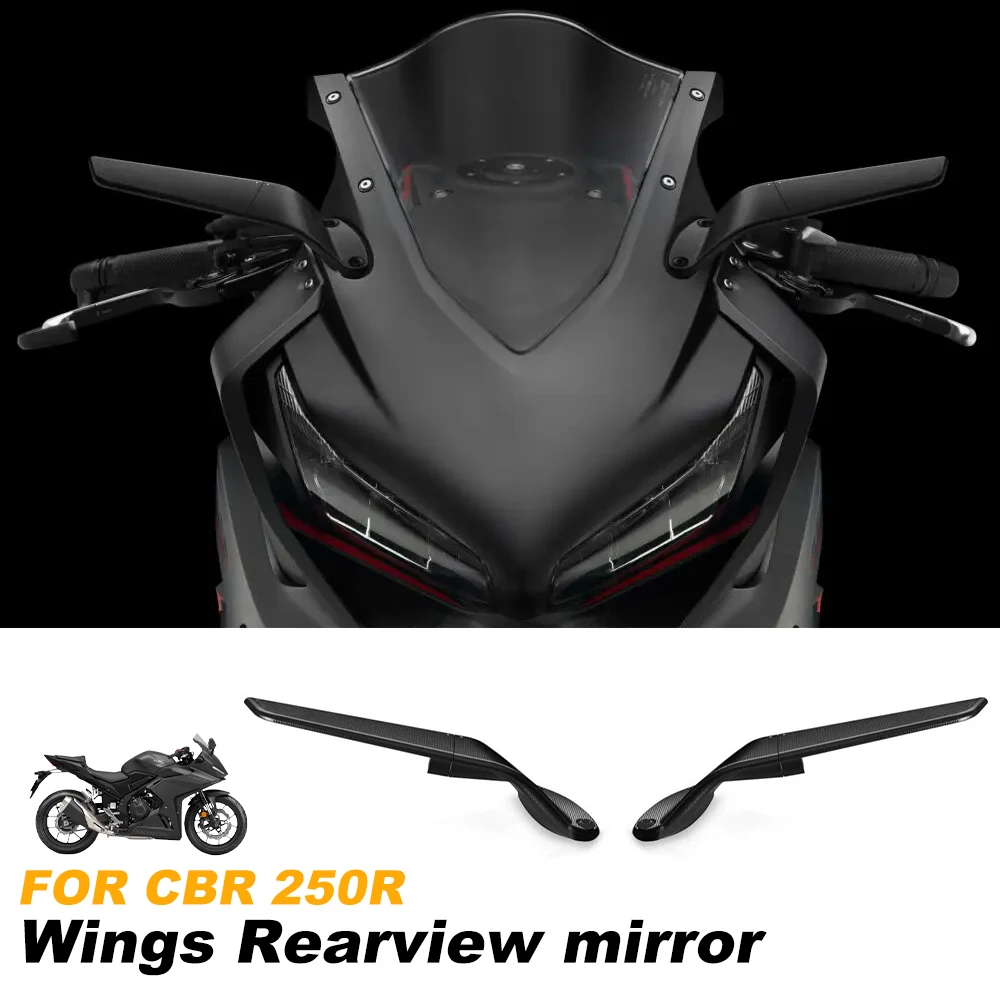 

Зеркала заднего вида Stealth Winglet для мотоциклов Honda CBR250R 2011-2020, аэродинамические зеркала-спойлеры, аксессуары для мотоциклов.