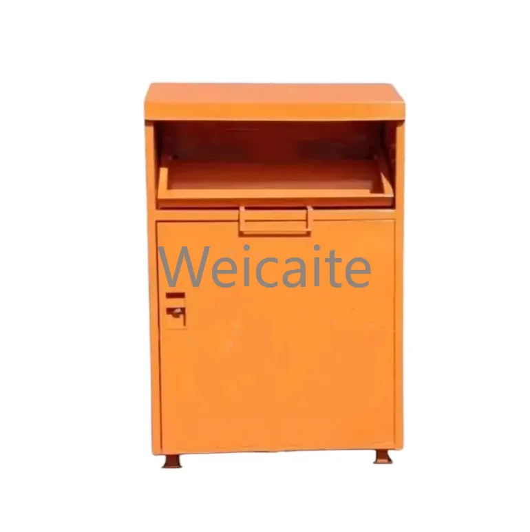 Boîte de Donation de vieux vêtements en acier galvanisé amovible pour l'extérieur, conteneur de livraison de don de carité, boîte de recyclage de vêtements