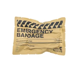 Rhino Rescue Mini Emergency 4in Bandage Compression Trauma Pressure Bandage Wound Dressing For Camping Hiking