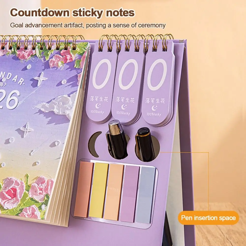 

Fashion 2026 Desktop Paper Calendar Multi-function Home Decor Planner Scheduler Notebook Yearly Agenda Organizer Home Office