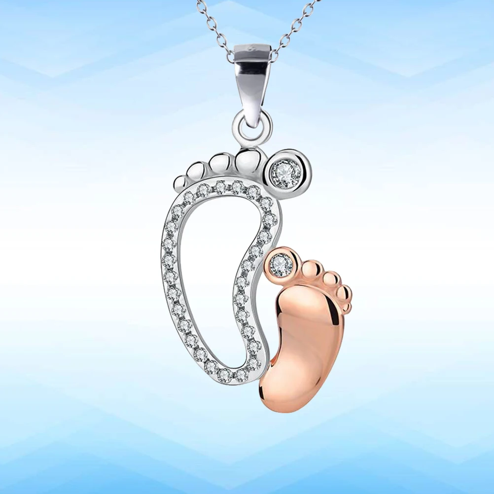 

Rose Shaped Pendant Necklace Durable Family Jewelry Creative Women Necklace Perfect Gift for Mother's Day Women Chain