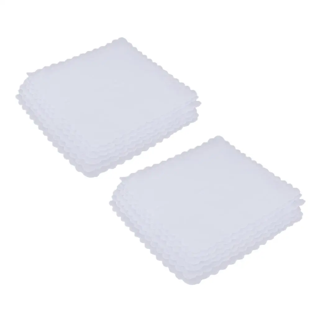 

12pack Soft Pure Cotton Hankie Bridal Party Handkerchiefs DIY Blank Pocket Hanky