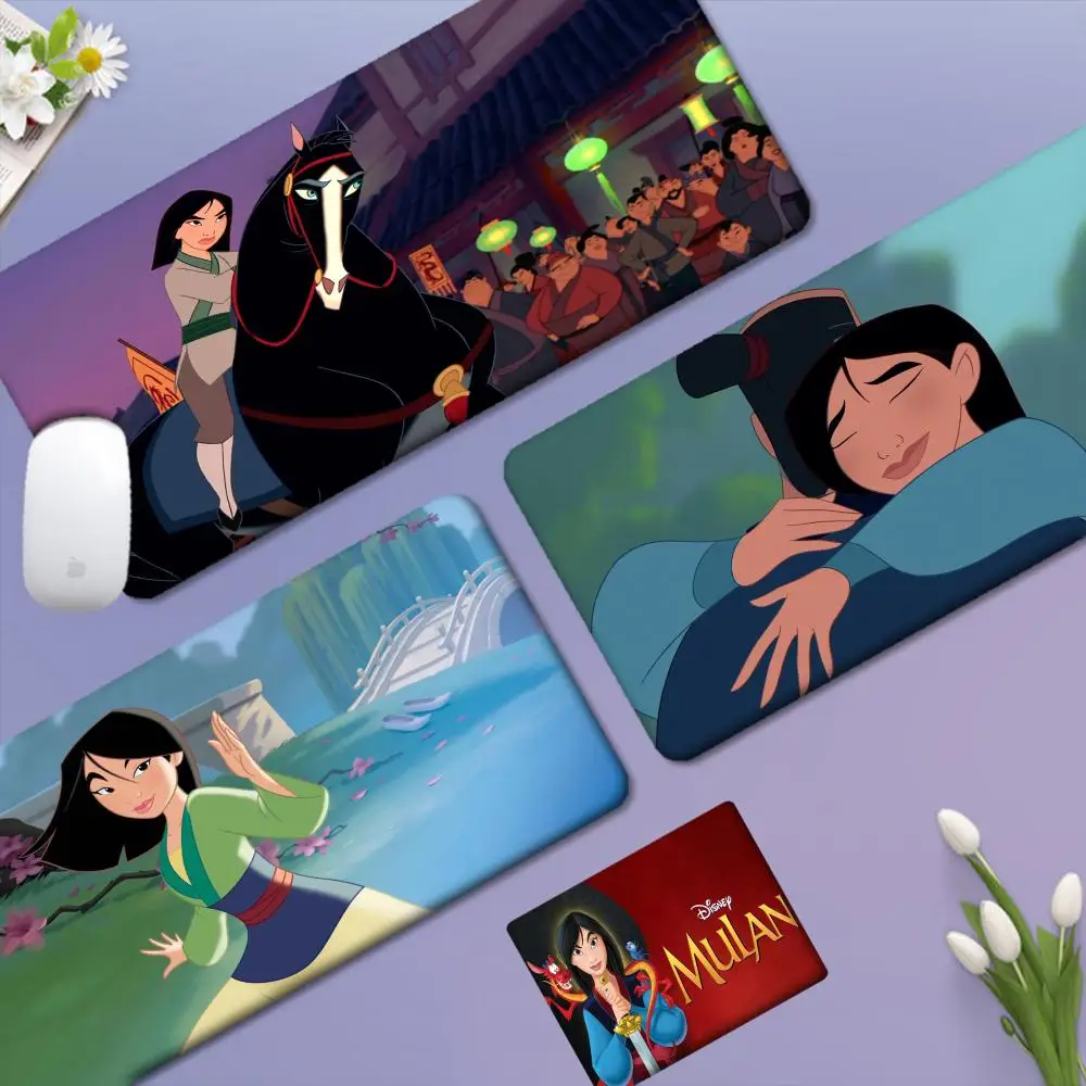 

Disney Princess Mulan Mousepad New Arrivals Gamer Speed Mice Retail Small Rubber Mousepad Size for big CSGO Game Desktop PC Lapt