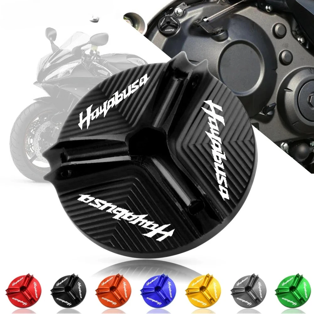 ل هايابوسا هايابوسا 1999-2020 العالمي للدراجات النارية اكسسوارات النفط حشو غطاء المحرك نك الألومنيوم النفط قابس التصريف غطاء