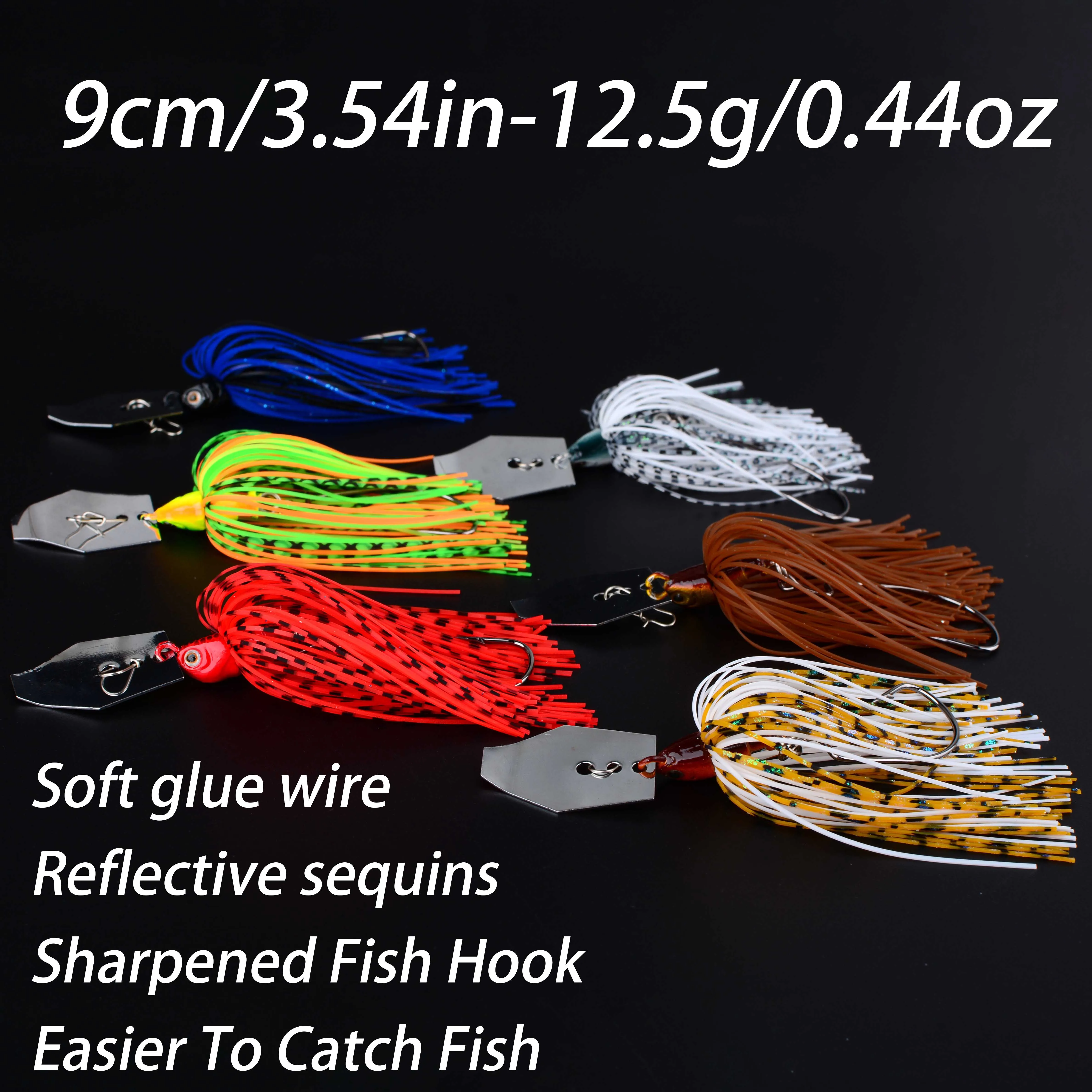 12,5g Chatter Bait Spinnerbait Weedless Angelköder Wobbler Chatterbait für Barsch, Hecht, Zander – Angelköder – Detail 4
