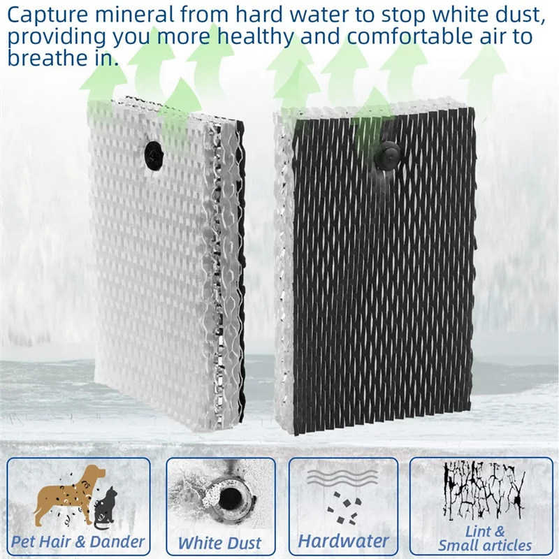 بدائل فلتر الفتيل HWF100 الساخن لأجهزة ترطيب هولمز HWF100-UC3 Bionaire BWF100 - 4 عبوات