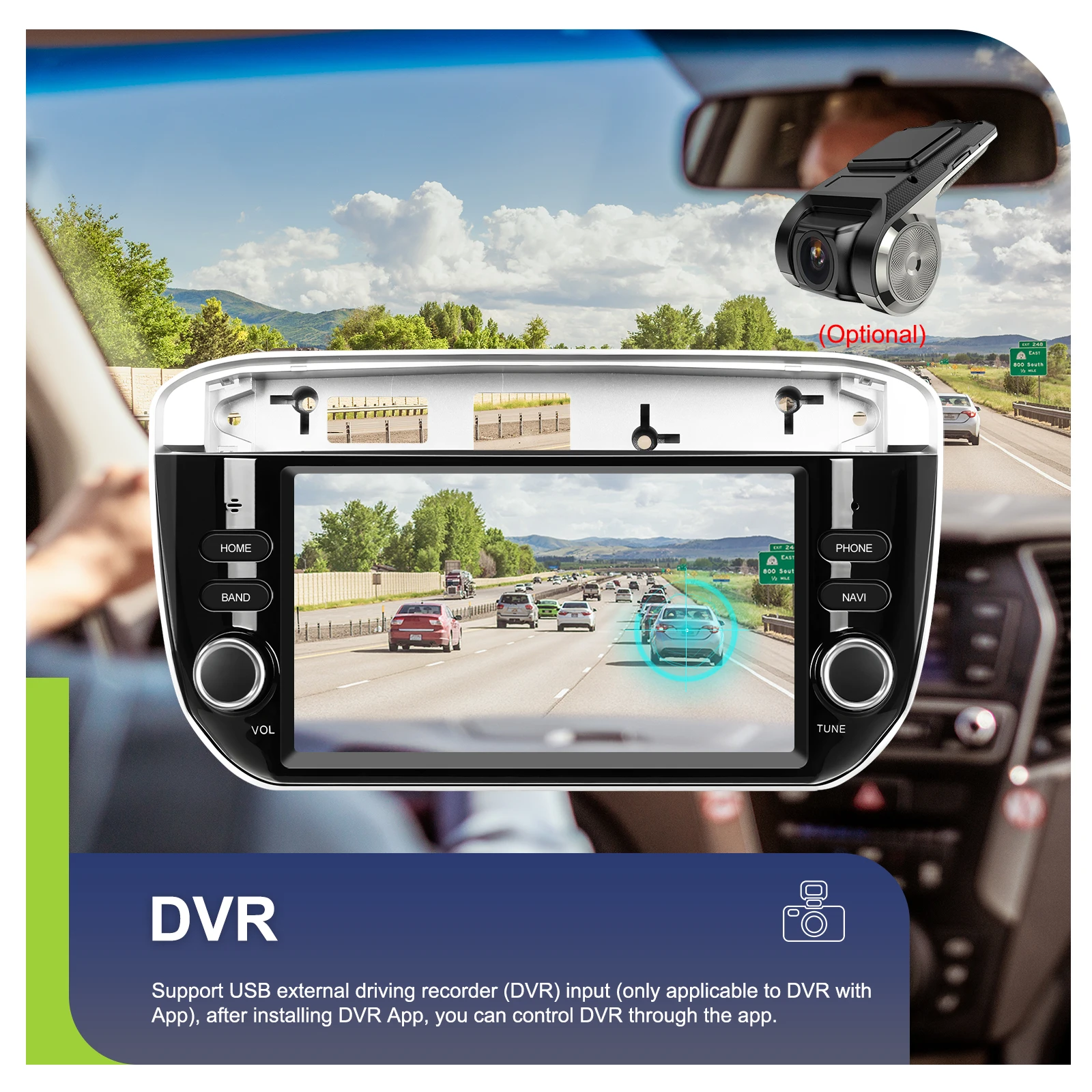 Podofo 2DIN 4+64G Android Autoradio für FIAT Punto 2012–2016 Auto-Multimedia-Player Carplay Android Auto GPS Mirror Link USB – Detail 21