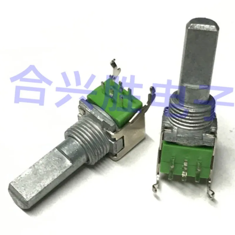 1 Piece RK09L Precision Potentiometer Horizontal Duplex B5K Power Amplifier Audio Volume Potentiometer Half Shaft