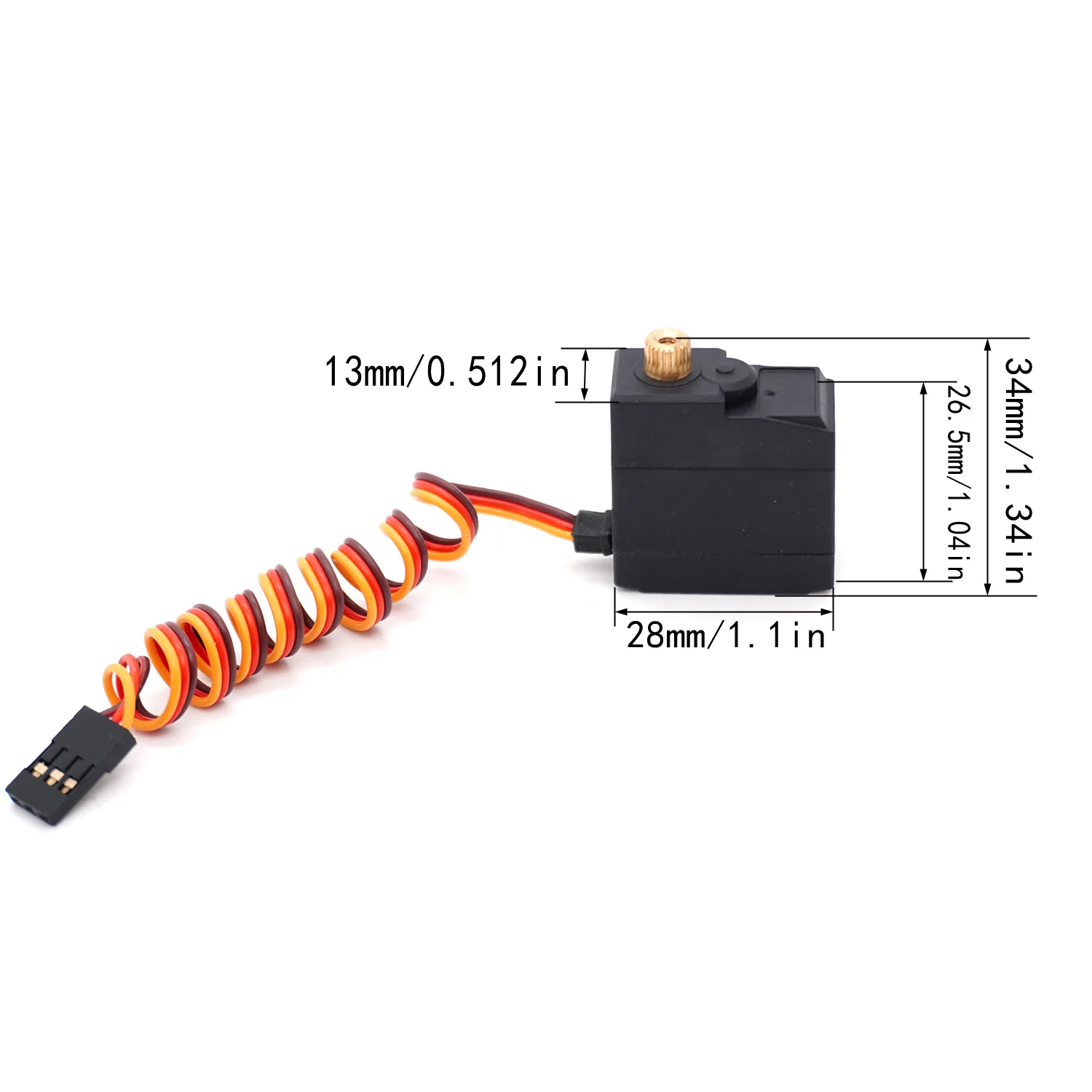YSIDO 17G Metal Gear Digital Servo Drei/Fünf Draht für 1/16 SCY 16101 16102 16103 16201 MJX JJRC Q117 RC Auto Upgrade Zubehör – Detail 13