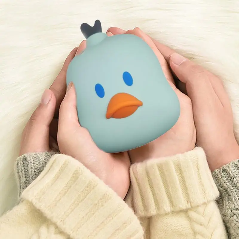 Hot Bottle Water Bag Duck-Shaped Hot Water Bottle Pouch Reusable Hand Warmer Cartoon Hand Feet Warmer Heating Water Bag For Hand