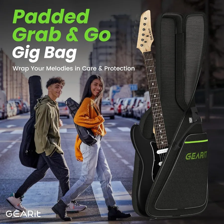 39 بوصة كامل الحجم كانيون سلسلة طقم جيتار كهربائي حزمة ث مكبر للصوت HSS لاقط مع لفائف سبليت كاتب عدة مع موالف Gig Ba #6