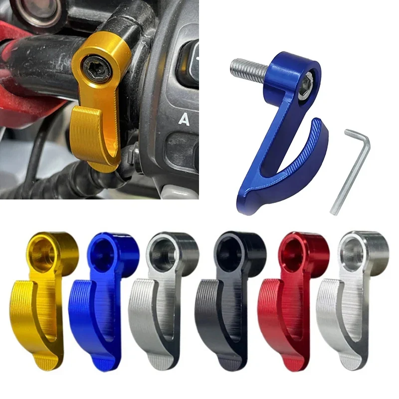 Universal Motorcycle CNC Aluminum Alloy Cargo Hook, Bagagem Bag Hanger, Capacete Garra, Acessórios de moto, Gancho, Suporte