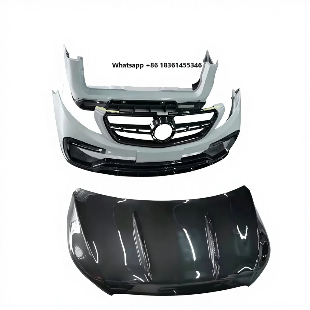 NEW V Class W447 to Top Style Carbon Fiber Body Kit Full Set with Hood Scoop Car Bumper All Dry Carbon Vito V250 V260 Car Kits