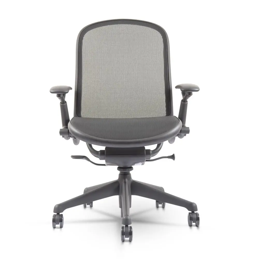 

Chadwick Task Chair Adjustable Height holstered Waterfall Edge Seat, Lumbar Support Backrest, Steel Base, Repackaged Ergonomi