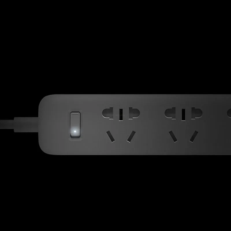 Original xiaomi casa inteligente tomada de energia eletrônica carregamento rápido 3 usb com 3 soquetes plugue padrão com logotipo extra