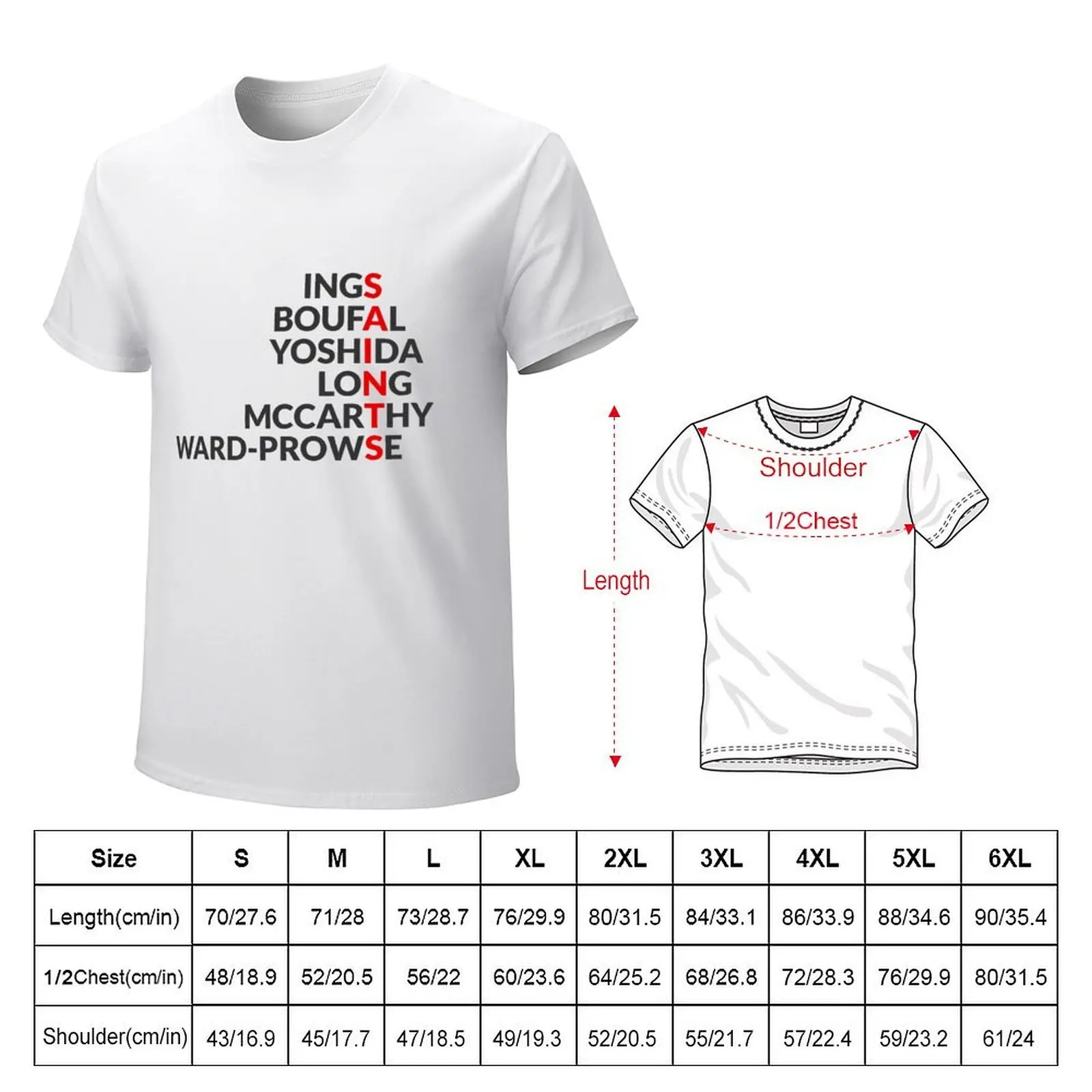 Southampton 2019/20: 'Saints' spelt using player names T-Shirt aesthetic clothes new edition plain white t shirts men