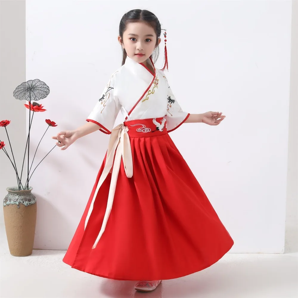 

Chinese Dress Hanfu Cosplay Costumes Kids Clothes Kung Fu Dance Wear Children Clothing Ethnic Style Boy Uniform Girl Performance