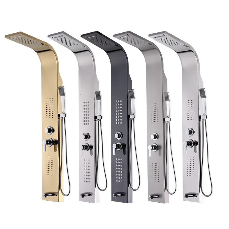 304 Stainless Steel Bathroom Waterproof Shower Flush Wall Panel with Shower Panel Wall Kit