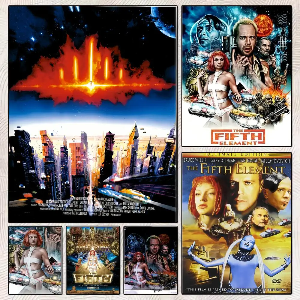 Movies T-The Fifth Element Painting Calligraphy Stylish Canvas Poster Wall Art for Living Room Bedroom Office Home Decor