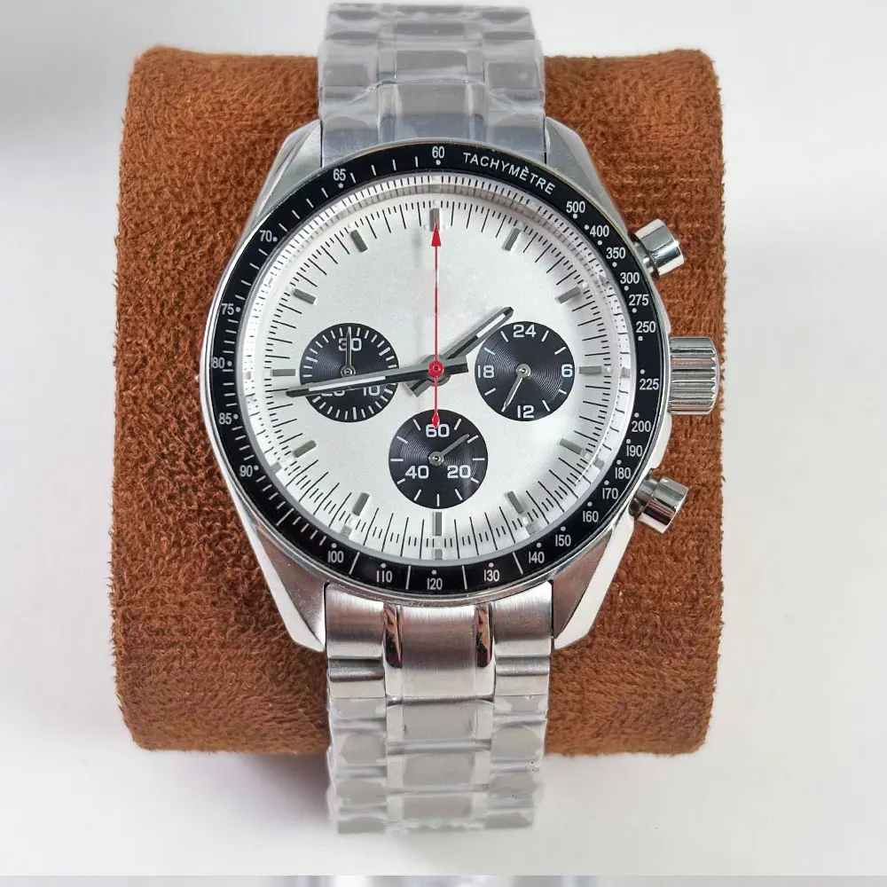 

Корпус часов из нержавеющей стали 316L диаметром 40 мм, подходит для аксессуаров кварцевого механизма VK63 с настраиваемым логотипом