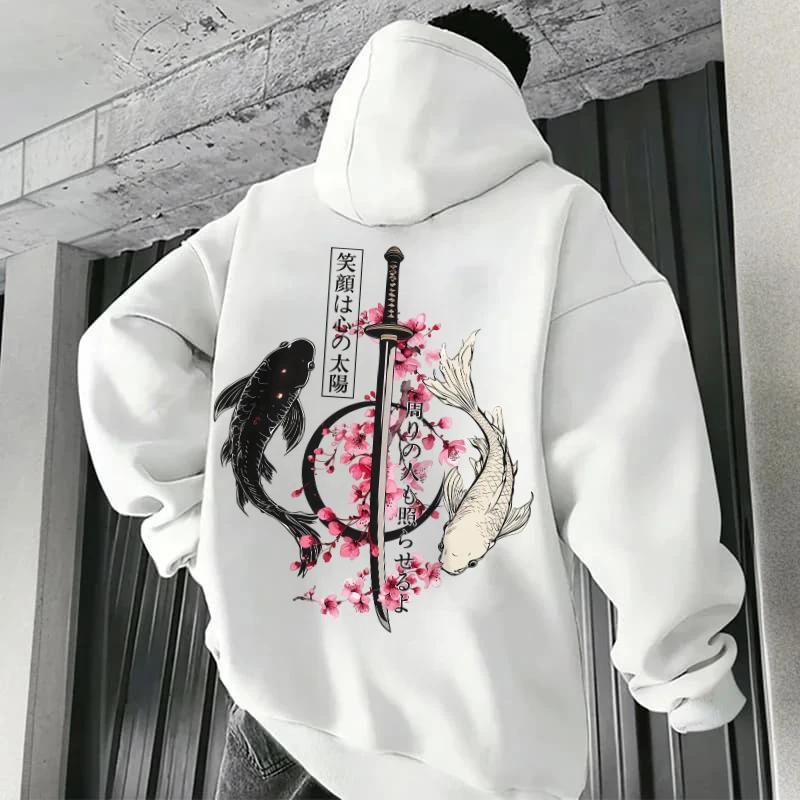 Best-selling men's loose casual hooded sweater for autumn and winter. Trendy couple-style youth-oriented warm coat top.