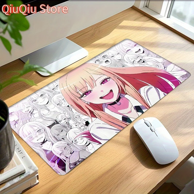 

Коврик для мыши в стиле аниме Marin Kitagawa — моющийся, нескользящая резиновая основа, прочный настольный коврик для офиса, школы, домашнего декора — яркий персонаж