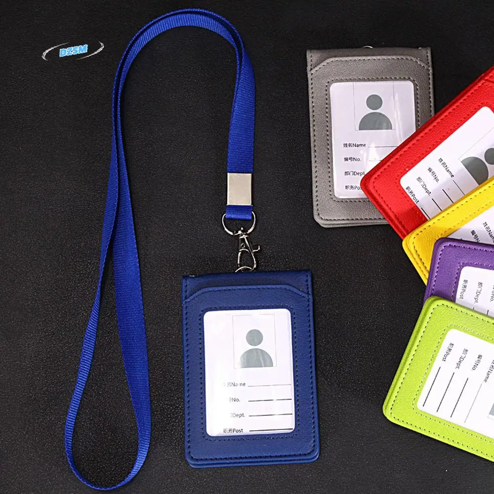 

Coin Purse Neck Strap Office School Supplies Student Card Holder with Lanyard Badge Holder Bus Cards Cover ID Desk Organizer