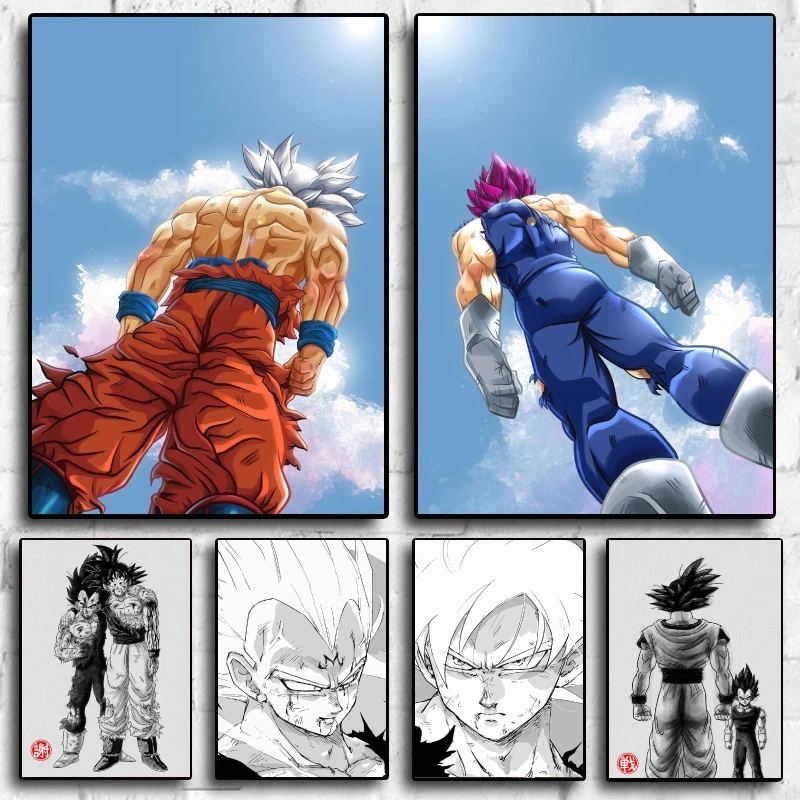 

Canvas Art Walls Painting Poster Dragon Ball Gohan Friend Gifts Decorative Comics Pictures Modern Home Aesthetic Cartoon Classic