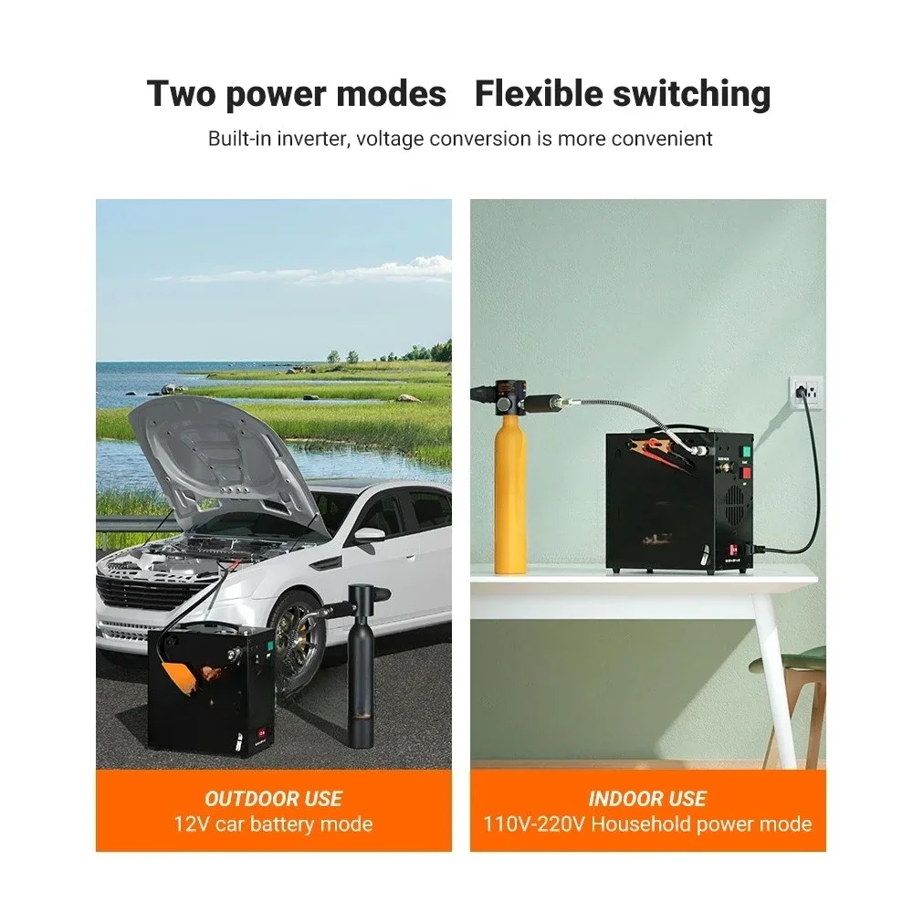 Air Compressor Scuba Portable 12v On-Board Electric Charge Pump Small Air Compressor