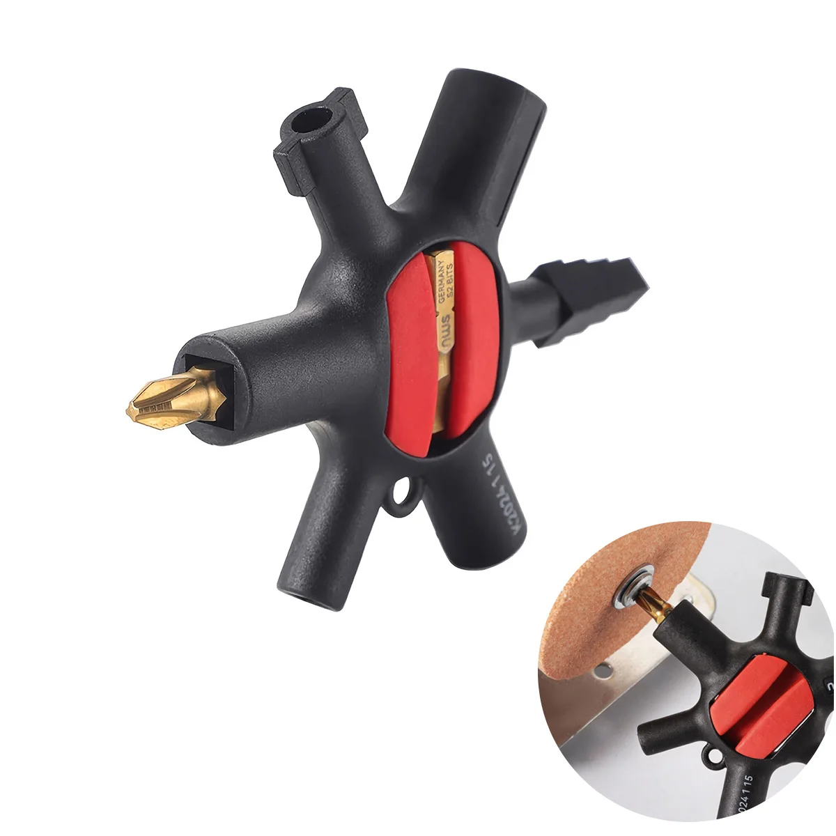 Clé de distribution universelle 9 en 1, mini tournevis, outil manuel multifonctionnel pour compteur d'eau, vanne, ascenseur