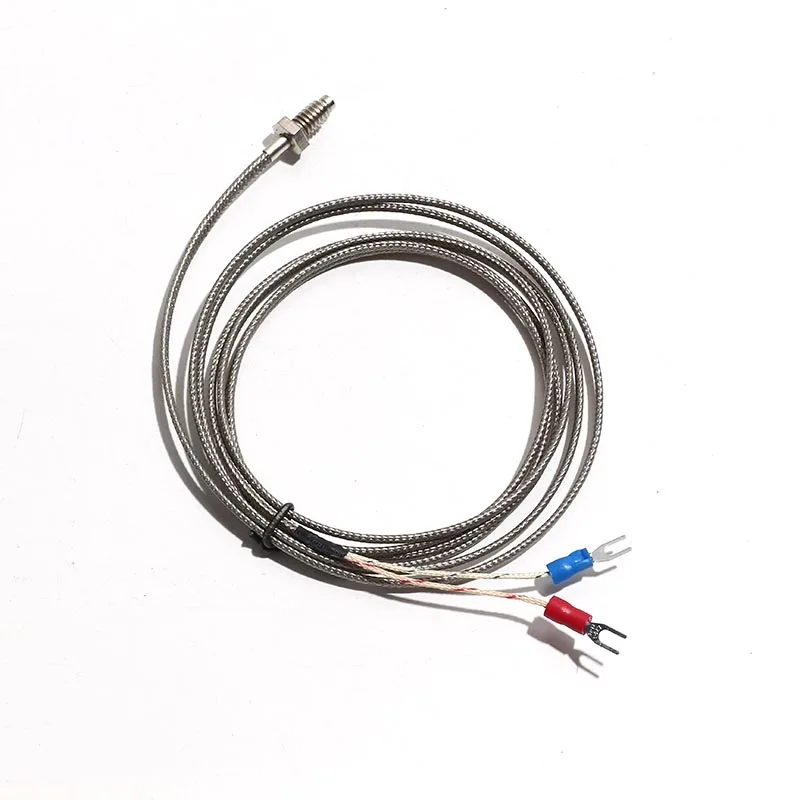 

1PC K/E/J Type M8*1.25 Thread Screw Thermocouple 0-800°C Temperature Controller With Metal-shielded Wire Portable Installation