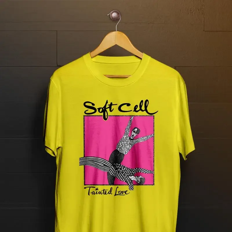 Soft Cell Tainted Love Logo  Yellow All Size T Shirt OB10