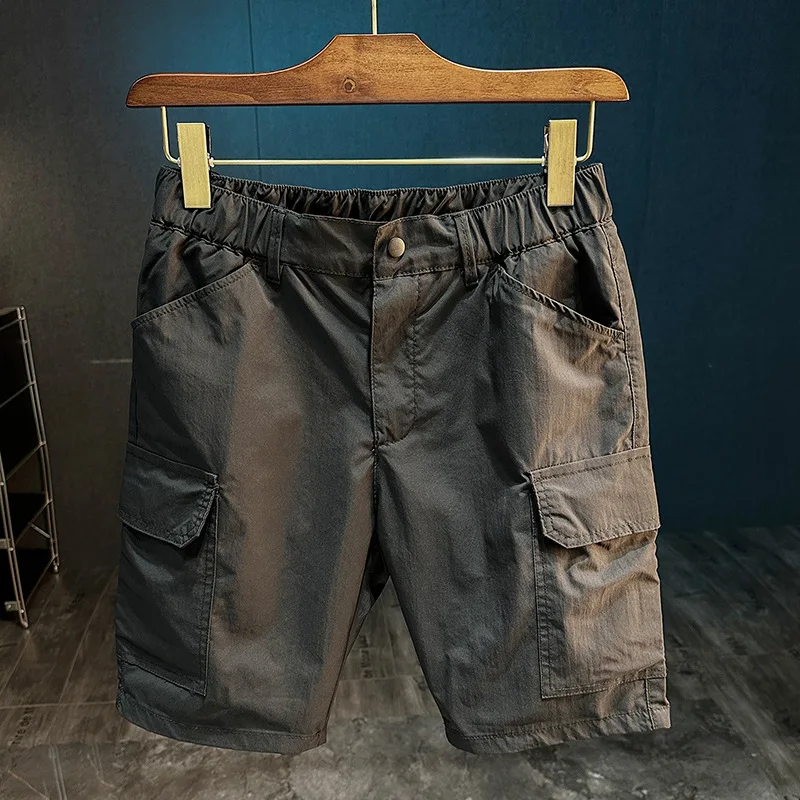 

2025 summer new sports and leisure shorts men's outdoor sports and leisure five point beach pants