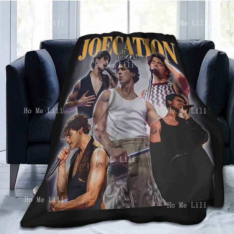 Joe Jonas Joecation Eyes Brothers Vacation Fuzzy Flannel Blanket Suitable For All Seasons