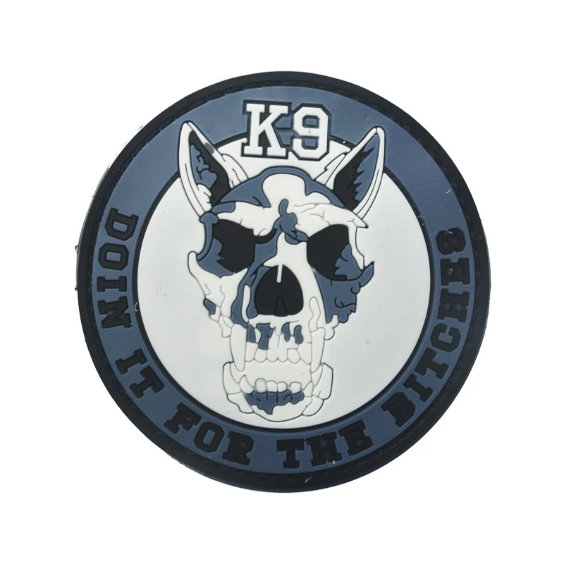 American Army One Generation 3D Glue K9 Service Dog And Rubber Ferocious 3D Label PVC Sticker