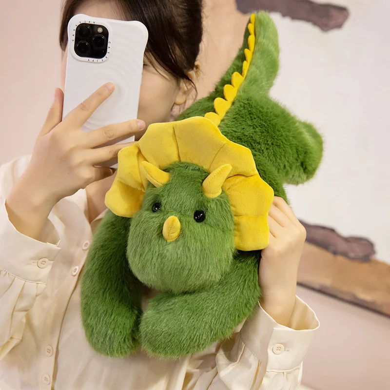 45-65 cm Kawaii Hoge Kwaliteit Bos Dier Pluche Kussen Zacht Liggen Lange Armen Groene Dinosaurus Knuffel Sofa kussen Kid Home Decor