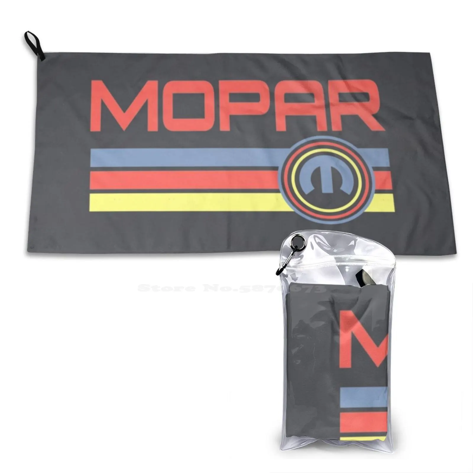 Mopar Vintage Stickers Personalized Soft Towel Home Outdoor Mopar Srt Hellcat Demon Car Old Retro Motorsport Challenger Charger