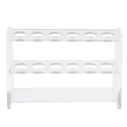 -Hole Rack per provette supporto in plastica esperimento scaffale da laboratorio contenitore per tubi acrilico esperimento supporto per centrifuga a 2 strati