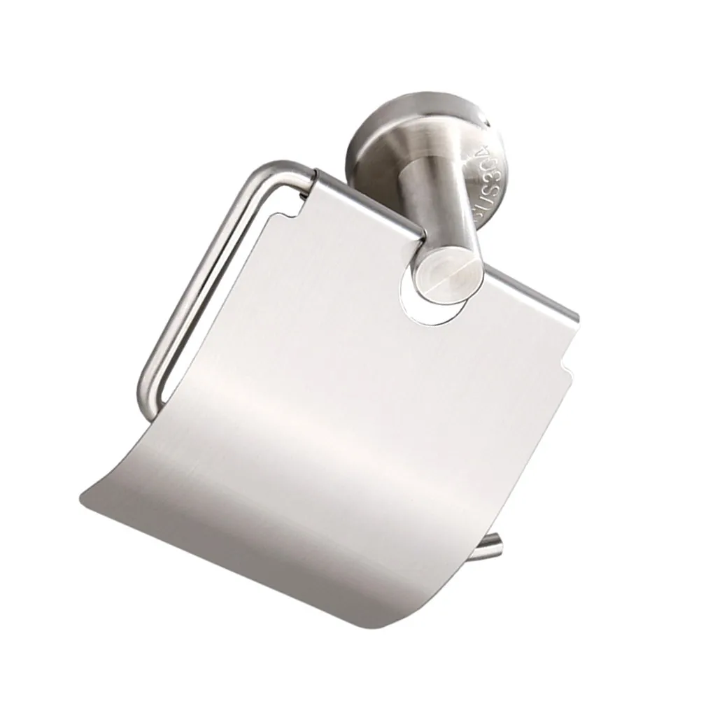 

Premium Stainless Steel Toilet Paper Holder Wall Mounted Rust Proof Brushed Finish Bulk Roll Capacity Bathroom Tissue Rack Paper
