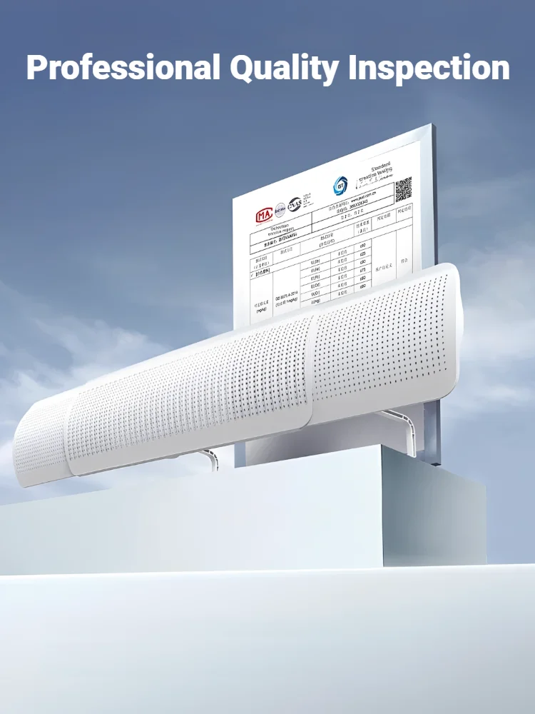Punch Free Scalable Air Wind Shield Anti Direct Blowing Wind Guide Baffle Dust Cover For Household Air Conditioner