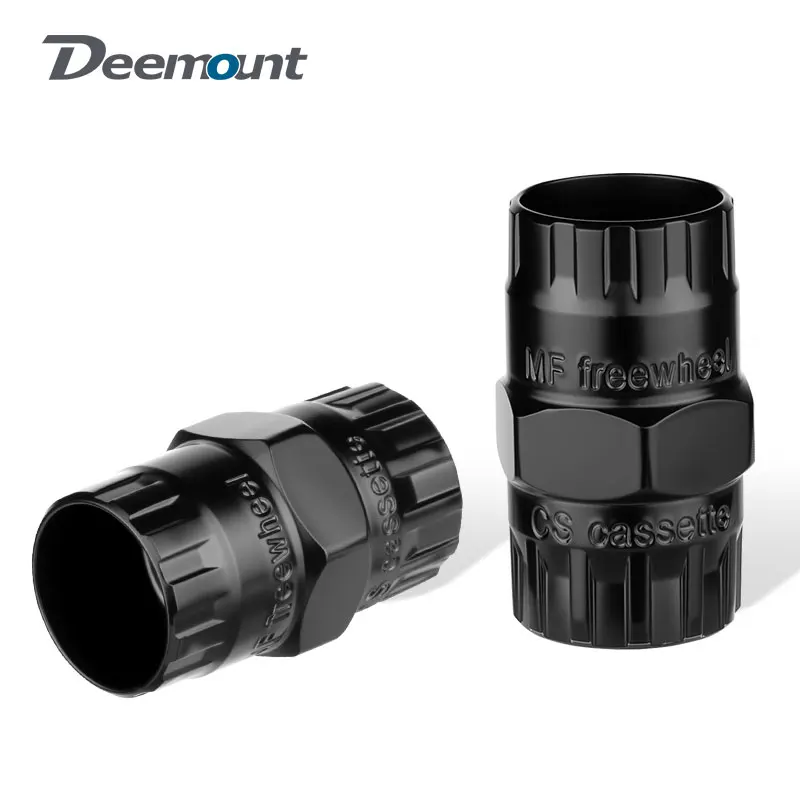Deemount 2 in 1 Freewheel/Cassette Flywheel Socket Sleeve Tool 12 Teeth Bike Rear Threaded Hub Cog Flywheel Overhaul Extractor