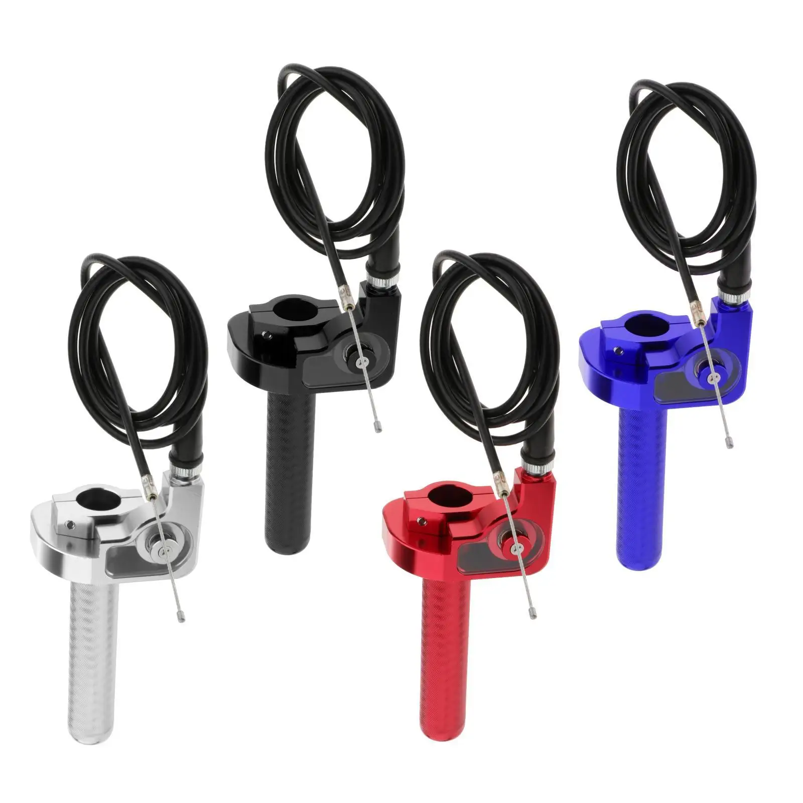 CNC 22mm Twist Throttle Handle Grip and Cable for ATV Bike Adjustable clamps allows you your personal preferences